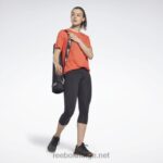 kvinner dynamisk rød 2X42N865 Reebok utbrent t-skjorte - Bilde 2