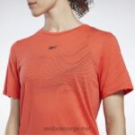 kvinner dynamisk rød 2X42N865 Reebok utbrent t-skjorte - Bilde 4