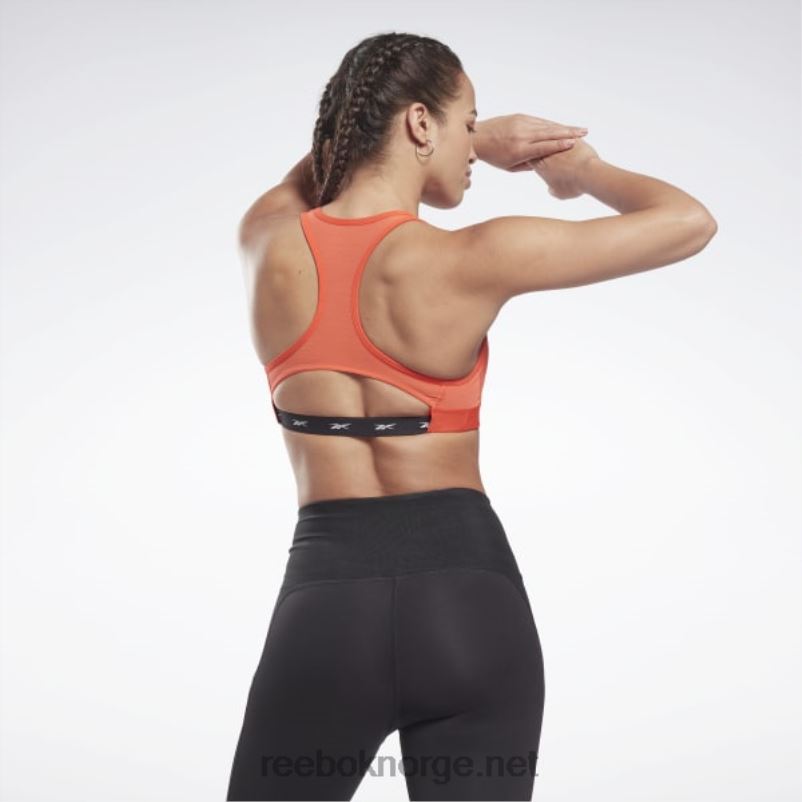 kvinner dynamisk rød 2X42N870 Reebok les mills lux racer sports-bh med middels støtte - Bilde 4