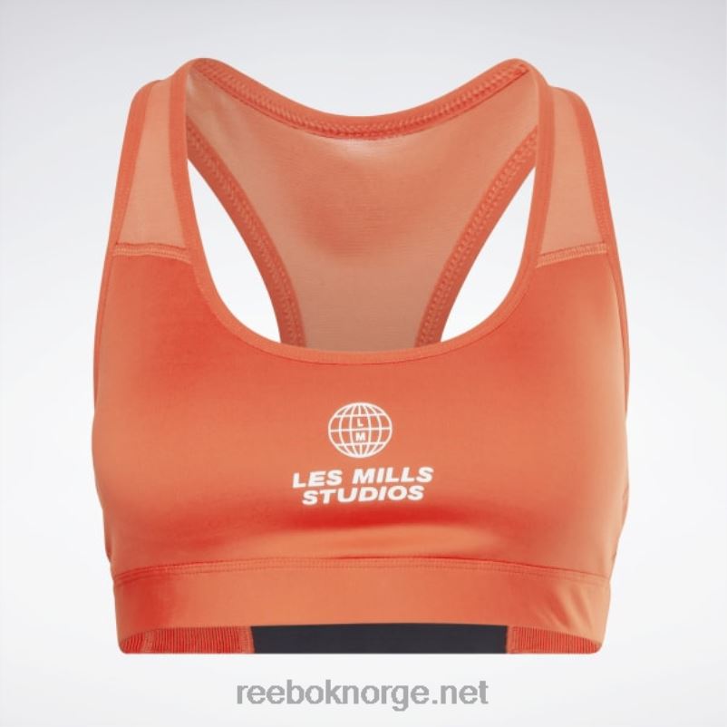 kvinner dynamisk rød 2X42N870 Reebok les mills lux racer sports-bh med middels støtte - Bilde 8