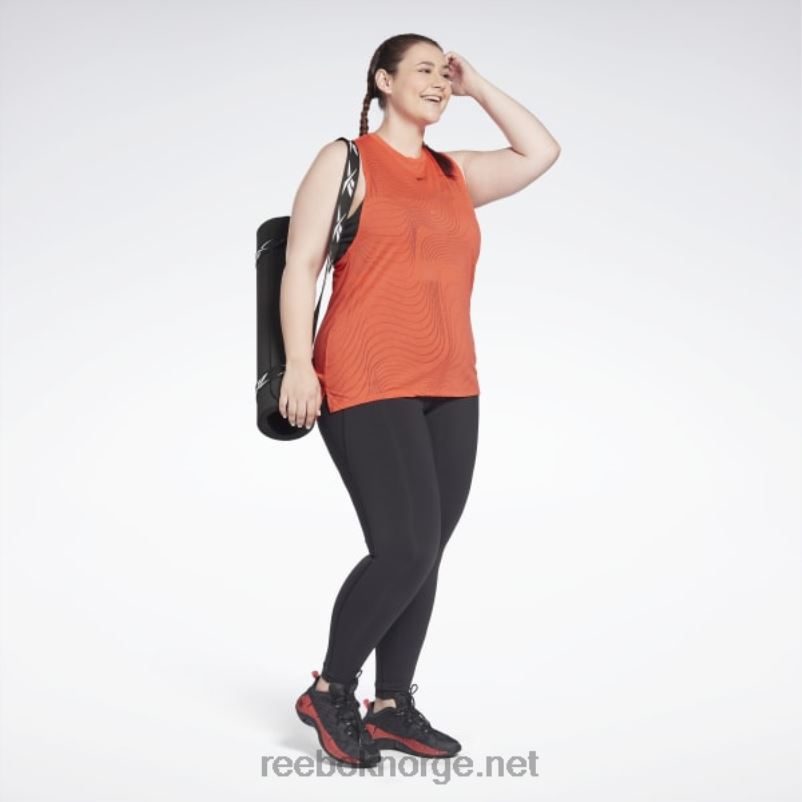 kvinner dynamisk rød 2X42N912 Reebok utbrent tank topp (plus size) - Bilde 2