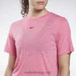 kvinner ekte rosa 2X42N745 Reebok utbrent t-skjorte - Bilde 4