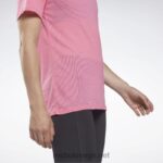 kvinner ekte rosa 2X42N745 Reebok utbrent t-skjorte - Bilde 5