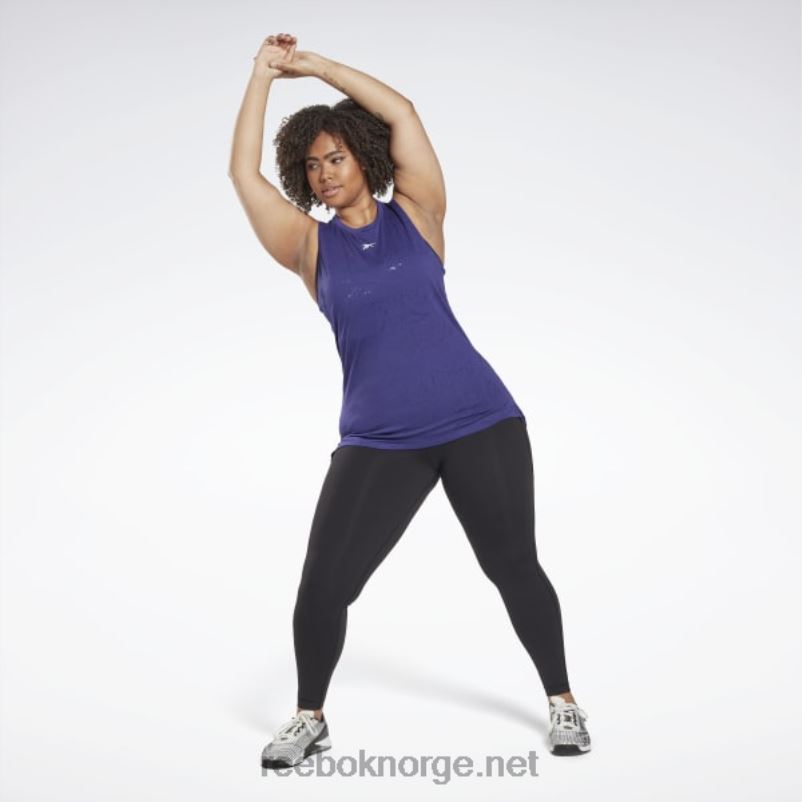 kvinner fet lilla 2X42N757 Reebok utbrent tank topp (plus size) - Bilde 2