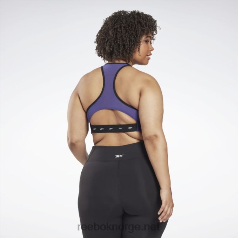 kvinner fet lilla 2X42N768 Reebok lux vector racer sports-bh (plus size) - Bilde 3