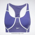 kvinner fet lilla 2X42N789 Reebok lux racer vattert fargeblokkert BH - Bilde 8