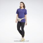 kvinner fet lilla 2X42N801 Reebok utbrent t-skjorte - Bilde 2