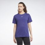 kvinner fet lilla 2X42N801 Reebok utbrent t-skjorte