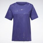 kvinner fet lilla 2X42N801 Reebok utbrent t-skjorte - Bilde 7