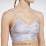 kvinner fiolett dis 2X42N662 Reebok treningsklar bh med kamotrykk - Bilde 4