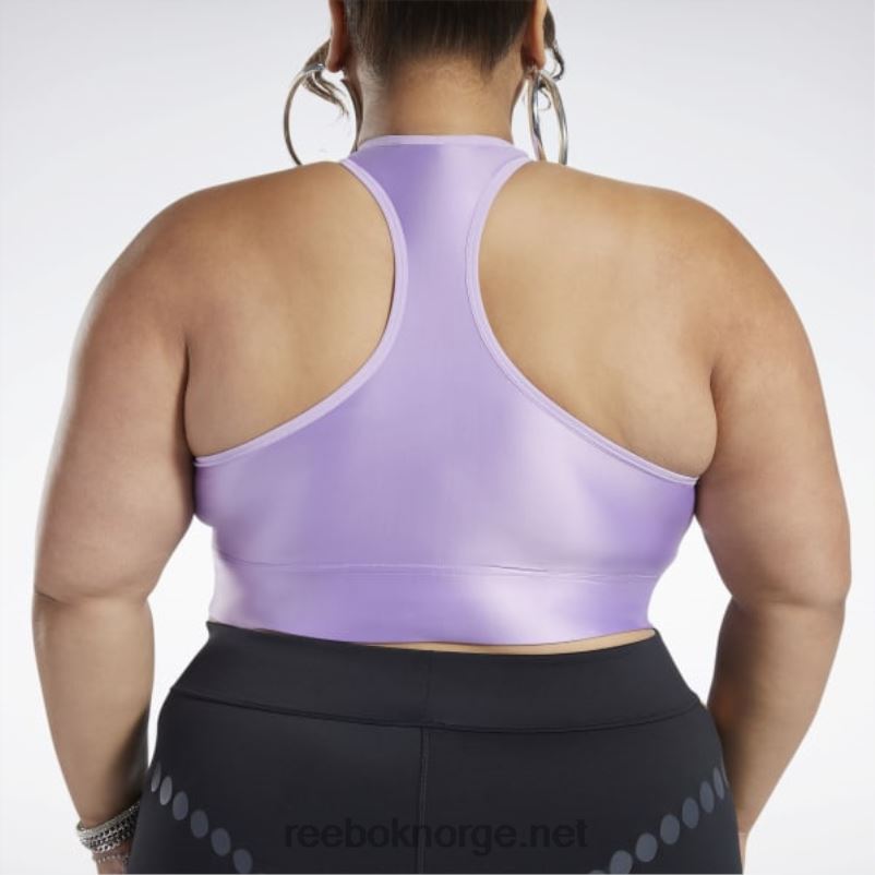 kvinner forvirret lilla 2X42N461 Reebok cardi b en-skulder crop tank topp (plus size) - Bilde 7