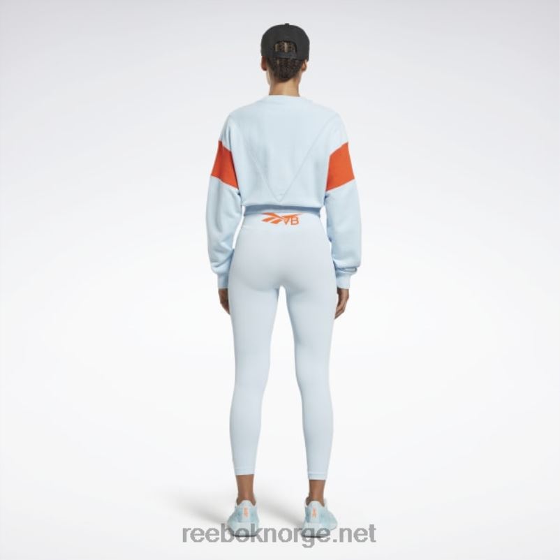 kvinner frisk blå f17-r 2X42N543 Reebok victoria beckham grafisk genser - Bilde 3