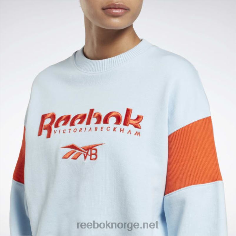 kvinner frisk blå f17-r 2X42N543 Reebok victoria beckham grafisk genser - Bilde 4