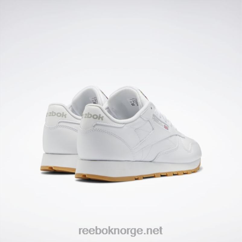 kvinner ftwr hvit/ren grå 3/reebok gummigummi-03 2X42N55 Reebok klassiske skinnsko - Bilde 6