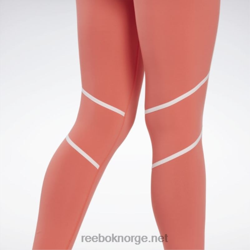 kvinner halvoransje bluss 2X42N347 Reebok lux fargeblokk-tights med høy midje - Bilde 6