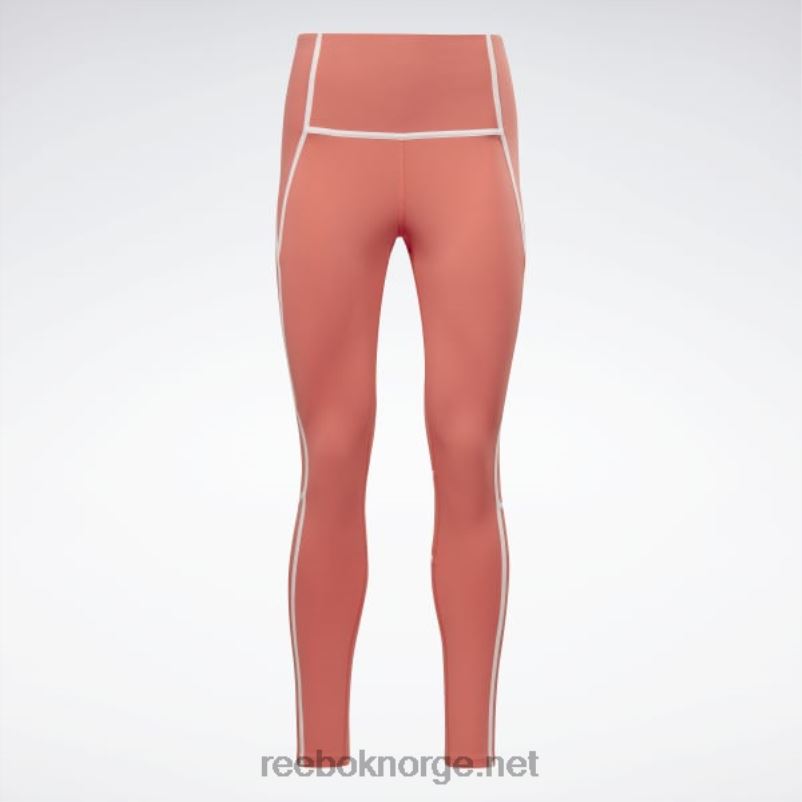 kvinner halvoransje bluss 2X42N347 Reebok lux fargeblokk-tights med høy midje - Bilde 7
