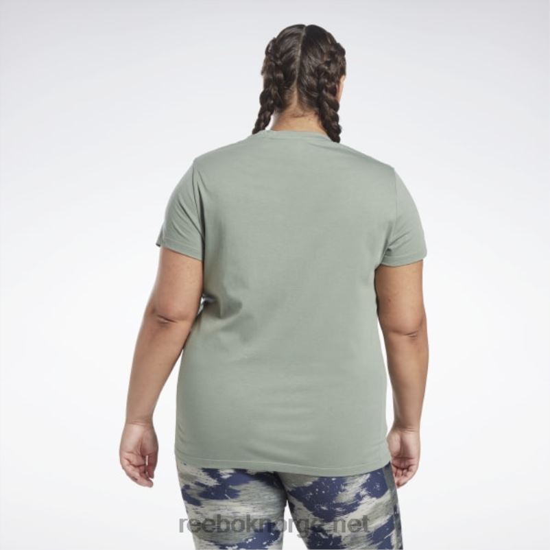 kvinner harmoni grønn 2X42N573 Reebok treningsnødvendige vektorgrafikk-t-skjorter (plus size) - Bilde 3