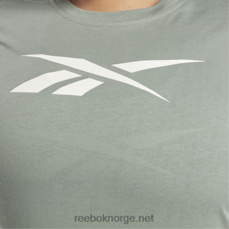 kvinner harmoni grønn 2X42N573 Reebok treningsnødvendige vektorgrafikk-t-skjorter (plus size) - Bilde 4