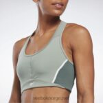 kvinner harmoni grønn 2X42N658 Reebok lux racer vattert colorblock bh - Bilde 4