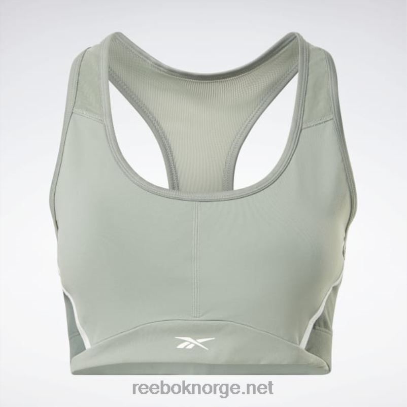 kvinner harmoni grønn 2X42N658 Reebok lux racer vattert colorblock bh - Bilde 6