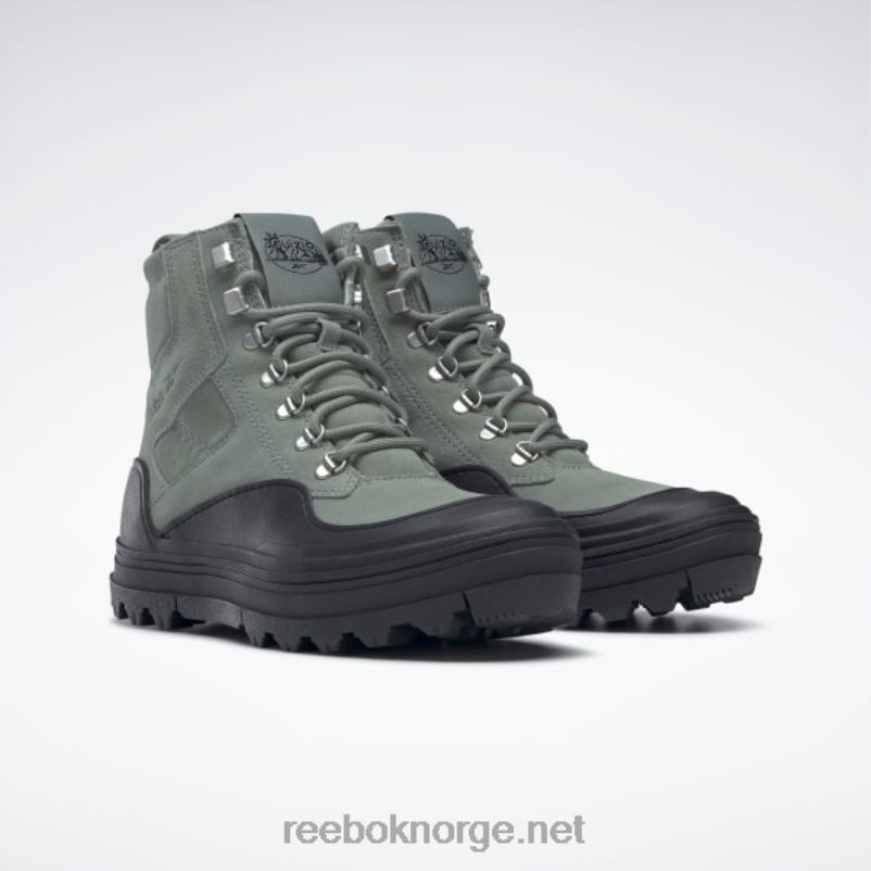 kvinner harmoni grønn/kjerne sort 2X42N222 Reebok danielle guizio club c cleated mid-sko - Bilde 3