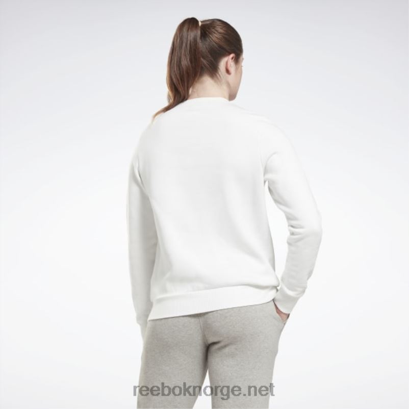 kvinner hvit 2X42N597 Reebok identitet stor logo fleece crew sweatshirt - Bilde 3