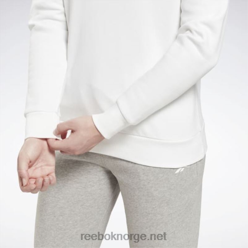 kvinner hvit 2X42N597 Reebok identitet stor logo fleece crew sweatshirt - Bilde 5