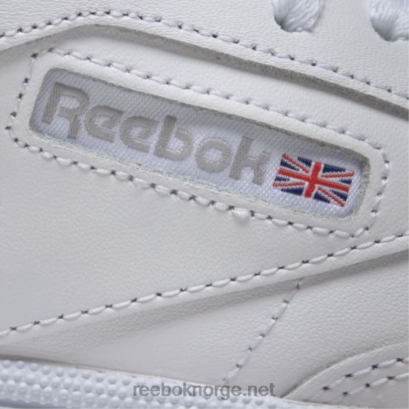 kvinner hvit/lys grå/gummi 2X42N57 Reebok club c 85 sko - Bilde 11