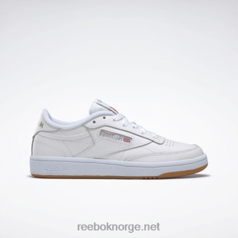 kvinner hvit/lys grå/gummi 2X42N57 Reebok club c 85 sko - Bilde 1