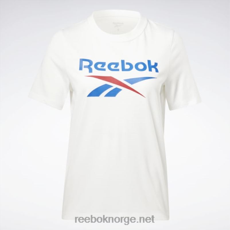 kvinner_hvit_vektorbla_2x42n446_reebok_identitet_t_skjorte.jpg kvinner hvit/vektorblå 2X42N446 Reebok identitet t-skjorte - Bilde 1