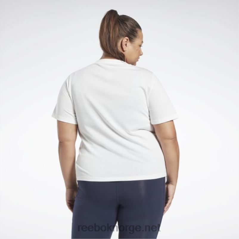kvinner hvit/vektorblå 2X42N641 Reebok identitet t-skjorte (plus size) - Bilde 3