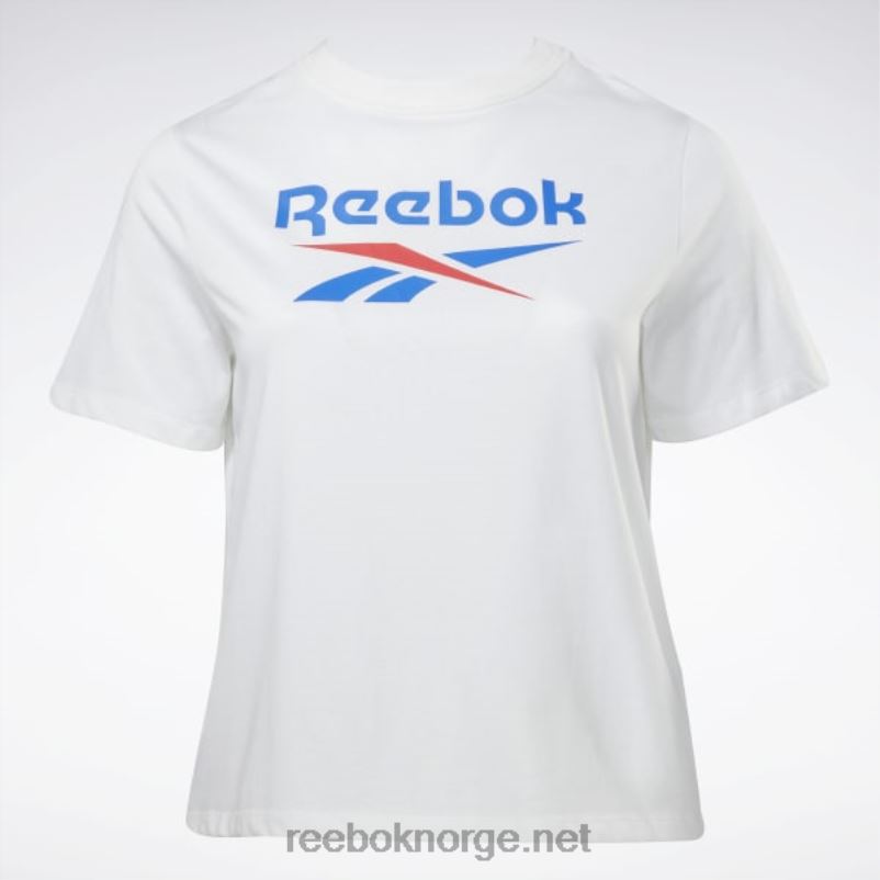 kvinner hvit/vektorblå 2X42N641 Reebok identitet t-skjorte (plus size) - Bilde 6
