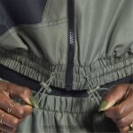kvinner jegergrønn 2X42N940 Reebok cardi b vevd satengjakke - Bilde 6