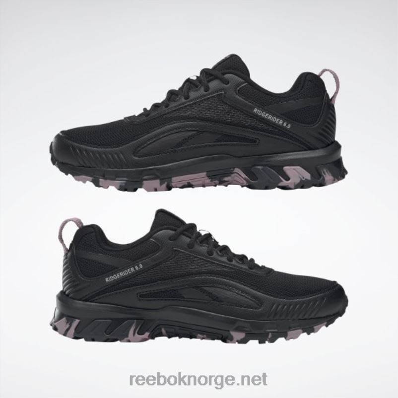 kvinner kjerne sort/ren grå 3/infundert lilla 2X42N930 Reebok riderider 6 sko - Bilde 9