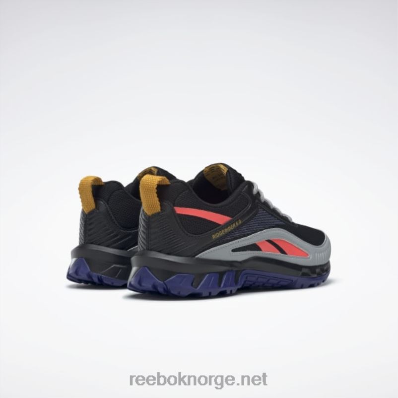 kvinner kjerne svart/fet lilla/oransje bluss 2X42N232 Reebok riderider 6 sko - Bilde 6