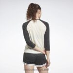 kvinner klassisk hvit 2X42N604 Reebok treningsklar baseball-t-skjorte - Bilde 3