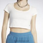 kvinner kritt 2X42N860 Reebok klassiske cropped jersey t-skjorte - Bilde 6