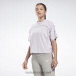kvinner kvartsglød mel 2X42N851 Reebok piping t-skjorte
