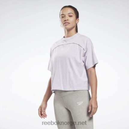 kvinner kvartsglød mel 2X42N851 Reebok piping t-skjorte