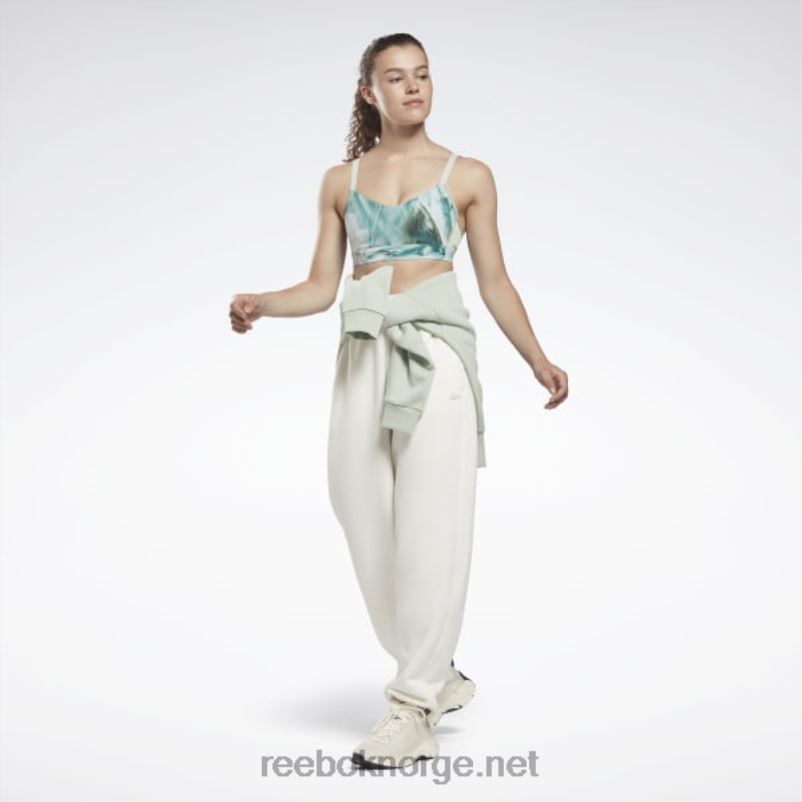 kvinner lett salvie 2X42N983 Reebok lux sports-bh med reim med flytende abyss print - Bilde 2