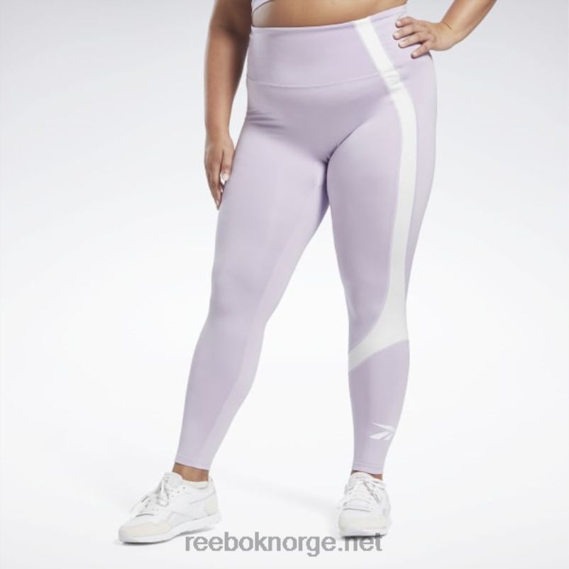 kvinner lilla oase 2X42N731 Reebok treningsklare vektorleggings (plus size) - Bilde 1