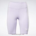 kvinner lilla oase 2X42N838 Reebok logo-shorts med identitet - Bilde 6