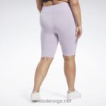kvinner lilla oase 2X42N861 Reebok logo-shorts med identitet (plus size) - Bilde 3