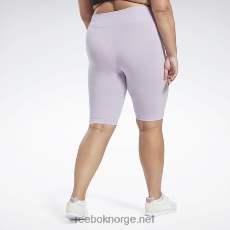 kvinner lilla oase 2X42N861 Reebok logo-shorts med identitet (plus size) - Bilde 3