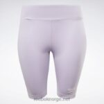 kvinner lilla oase 2X42N861 Reebok logo-shorts med identitet (plus size) - Bilde 6
