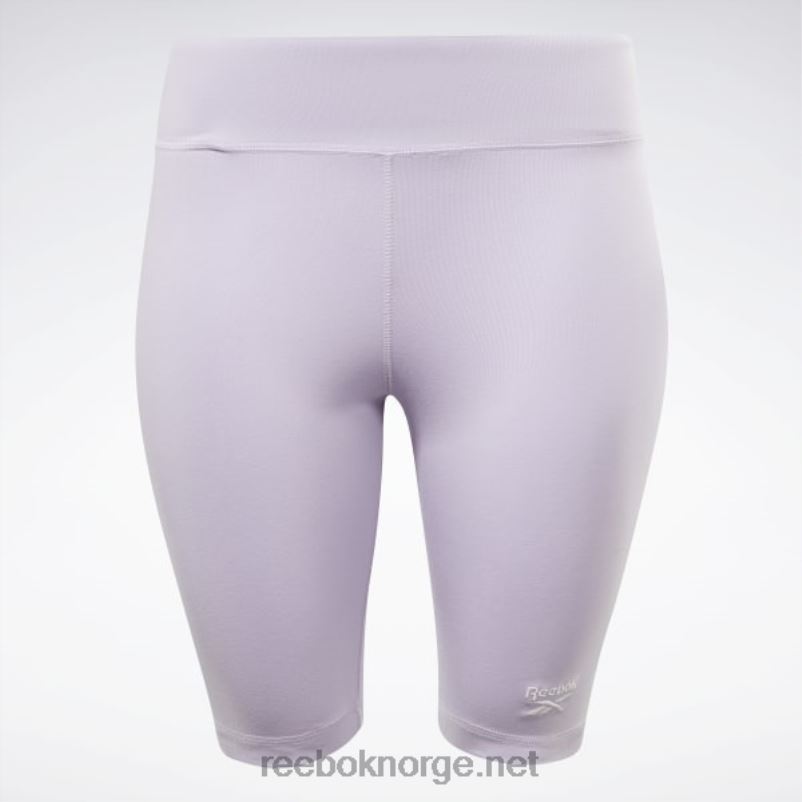 kvinner lilla oase 2X42N861 Reebok logo-shorts med identitet (plus size) - Bilde 6