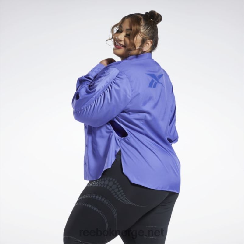 kvinner lilla stemning 2X42N361 Reebok cardi b topp (plus size) - Bilde 2