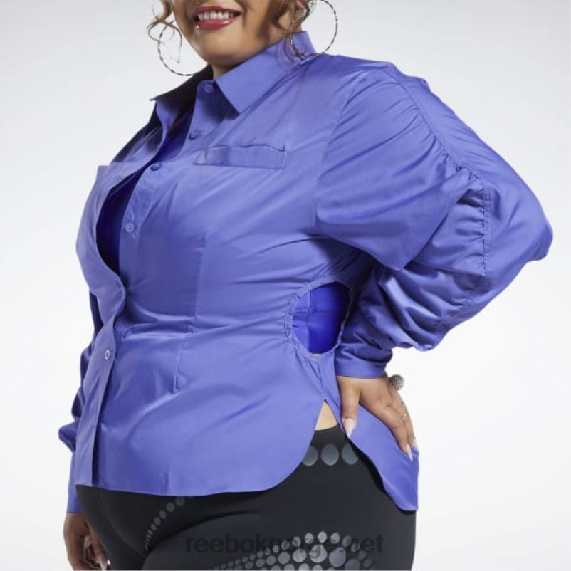 kvinner lilla stemning 2X42N361 Reebok cardi b topp (plus size) - Bilde 5