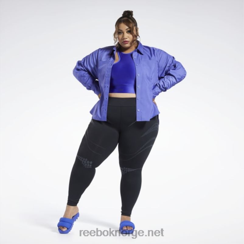 kvinner lilla stemning 2X42N361 Reebok cardi b topp (plus size) - Bilde 8