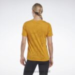 kvinner lys oker 2X42N691 Reebok utbrent t-skjorte - Bilde 3